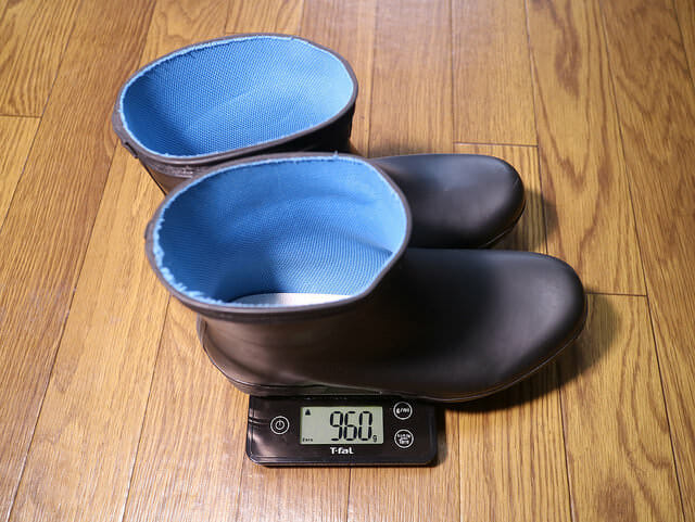 バイク雨対策ショート長靴たんたんブーツ重量