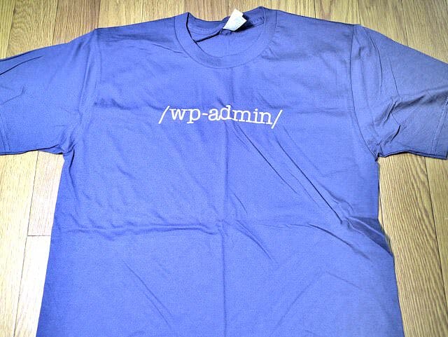 WordPressTシャツWP Admin Navy Blue T Shirt前