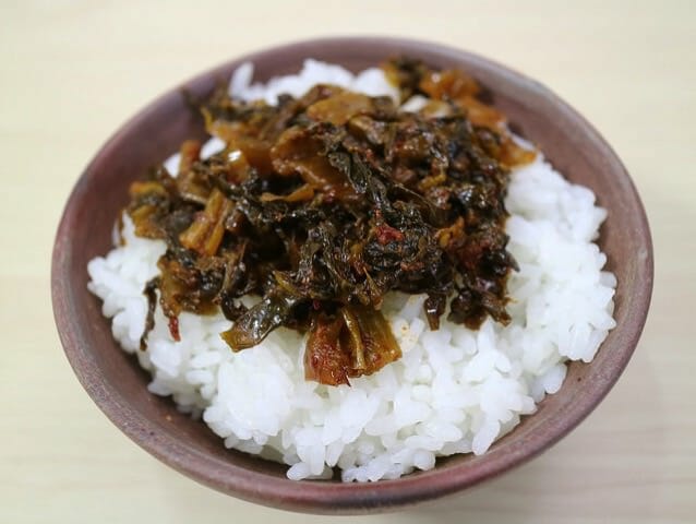 福岡土産辛子高菜調理