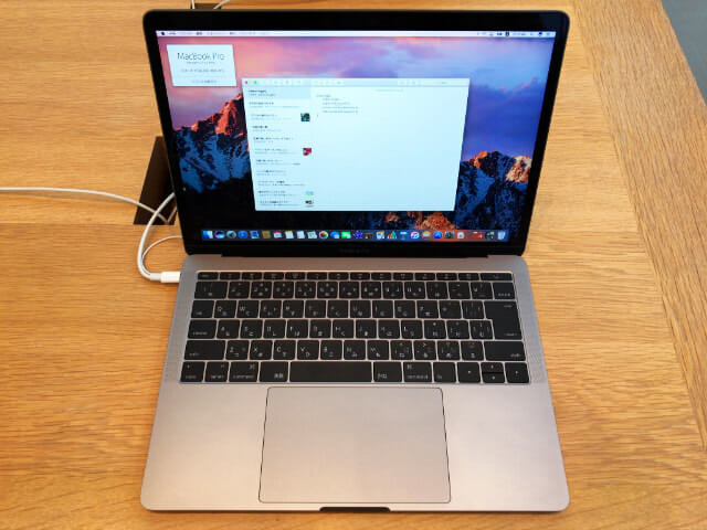 MacBookPro13インチファンクションキー Late2016