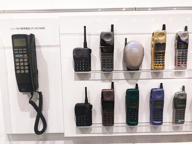 ソニービルIt s a Sony展初代携帯電話
