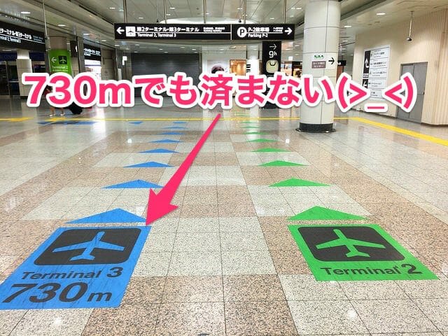 成田空港第3ターミナル730m