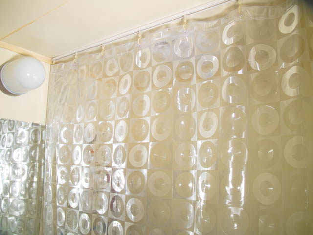 シールスキン シャワーカーテン 1年使用 洗浄後設置
