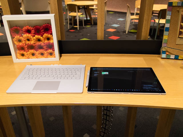マイクロソフト 新製品Touch Tryイベント SurfaceBook2分離