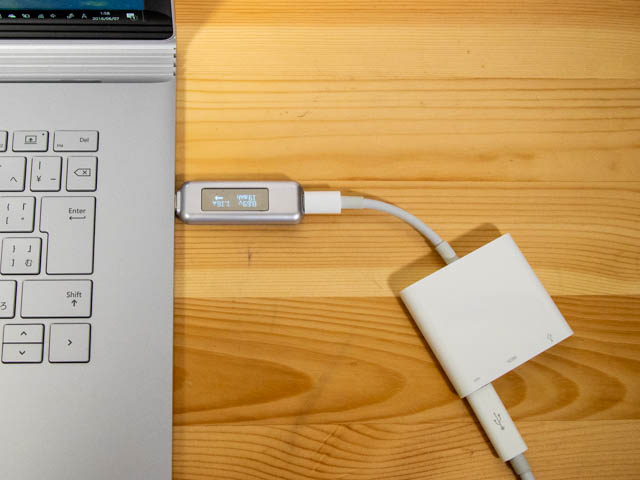 SurfaceBook2 15inch USB C充電
