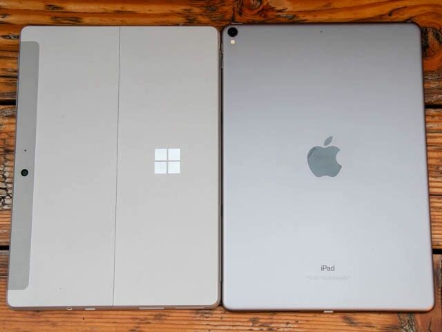 SurfaceGo iPadPro10 5インチ比較 背面