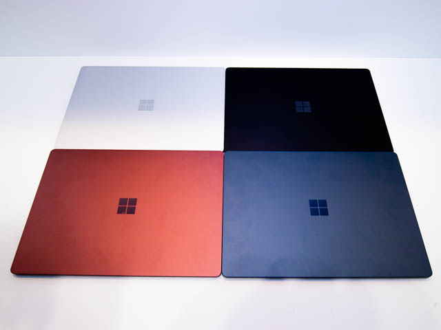 Microsoft Japan Surface Event SurfaceLaptop2カラバリ4色表面