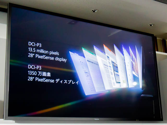 Microsoft Japan Surface Event SurfaceStudio2ディスプレイ