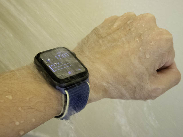 AppleWatchSeries保護ガラス 耐水テスト