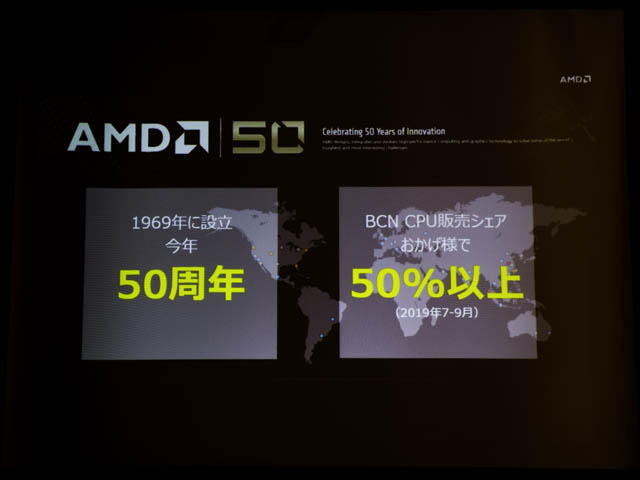 AMD-Ryzenベンチマーク AMD50周年